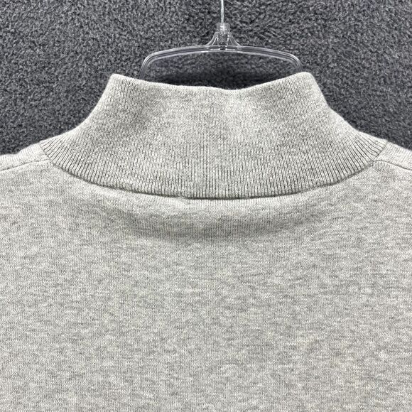 Oxford Golf Vest Men's Medium‎ Gray Knit Quarter Zip Lined High Rise Heather - Picture 13 of 16